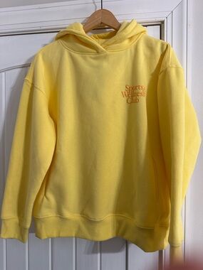 Yellow Sports & Wellness Club Hoodie - Women's Pullover Hoodie and legging set.